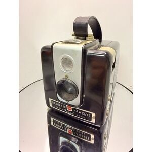Vintage Kodak Brownie Hawkeye Flash Model Box Camera 1950s Film Camera